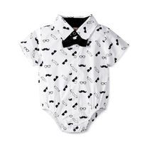 Load image into Gallery viewer, 2 Pieces Set Baby Boys Bow Print Rompers Wholesale 221214182
