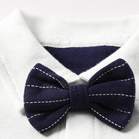 Load image into Gallery viewer, Baby Boys Striped Color-blocking Bow Birthday Jumpsuits Wholesale 221214183
