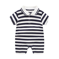 Load image into Gallery viewer, Baby Unisex Solid Color Striped Rompers Wholesale 22121420
