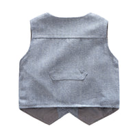 Load image into Gallery viewer, 3 Pieces Set Baby Boys Bow Rompers And Solid Color Vests Waistcoats And Pants Wholesale 221214200
