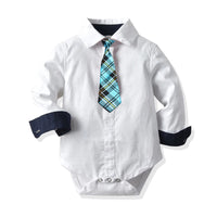 Load image into Gallery viewer, 3 Pieces Set Baby Boys Bow Rompers And Solid Color Vests Waistcoats And Pants Wholesale 221214200

