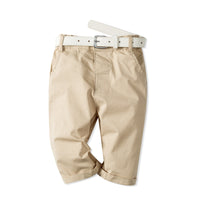 Load image into Gallery viewer, 2 Pieces Set Baby Kid Boys Dressy Bow Shirts And Solid Color Pants Suits Wholesale 221214203
