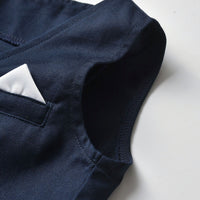 Load image into Gallery viewer, 3 Pieces Set Baby Kid Boys Birthday Party Checked Bow Shirts And Solid Color Vests Waistcoats And Pants Wholesale 221214213
