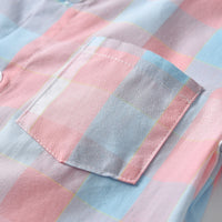 Load image into Gallery viewer, 2 Pieces Set Baby Boys Dressy Birthday Party Color-blocking Checked Bow Rompers And Solid Color Rompers Wholesale 22121423
