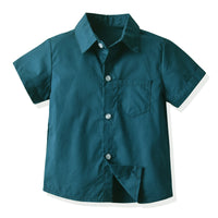 Load image into Gallery viewer, 2 Pieces Set Baby Kid Girls Birthday Solid Color Bow Shirts And Rompers Wholesale 221214223
