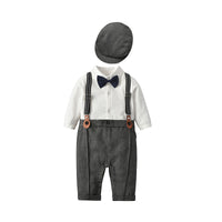 Load image into Gallery viewer, Baby Boys Color-blocking Bow Birthday Party Jumpsuits Wholesale 221214229
