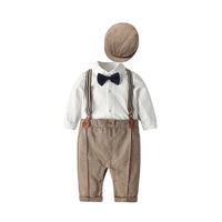 Load image into Gallery viewer, Baby Boys Color-blocking Bow Birthday Party Jumpsuits Wholesale 221214229
