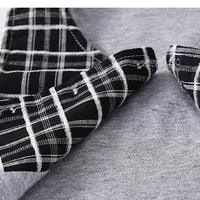 Load image into Gallery viewer, 3 Pieces Set Baby Boys Birthday Party Solid Color Bow Rompers Checked Vests Waistcoats And Pants Wholesale 221214235
