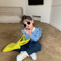 Load image into Gallery viewer, Baby Kid Girls Striped Tops Wholesale 221214257
