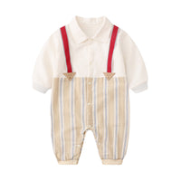 Load image into Gallery viewer, Baby Boys Striped Color-blocking Birthday Jumpsuits Wholesale 221214282
