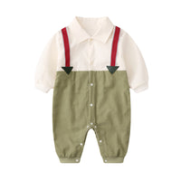 Load image into Gallery viewer, Baby Boys Striped Color-blocking Birthday Jumpsuits Wholesale 221214282
