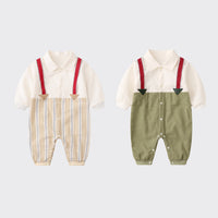Load image into Gallery viewer, Baby Boys Striped Color-blocking Birthday Jumpsuits Wholesale 221214282
