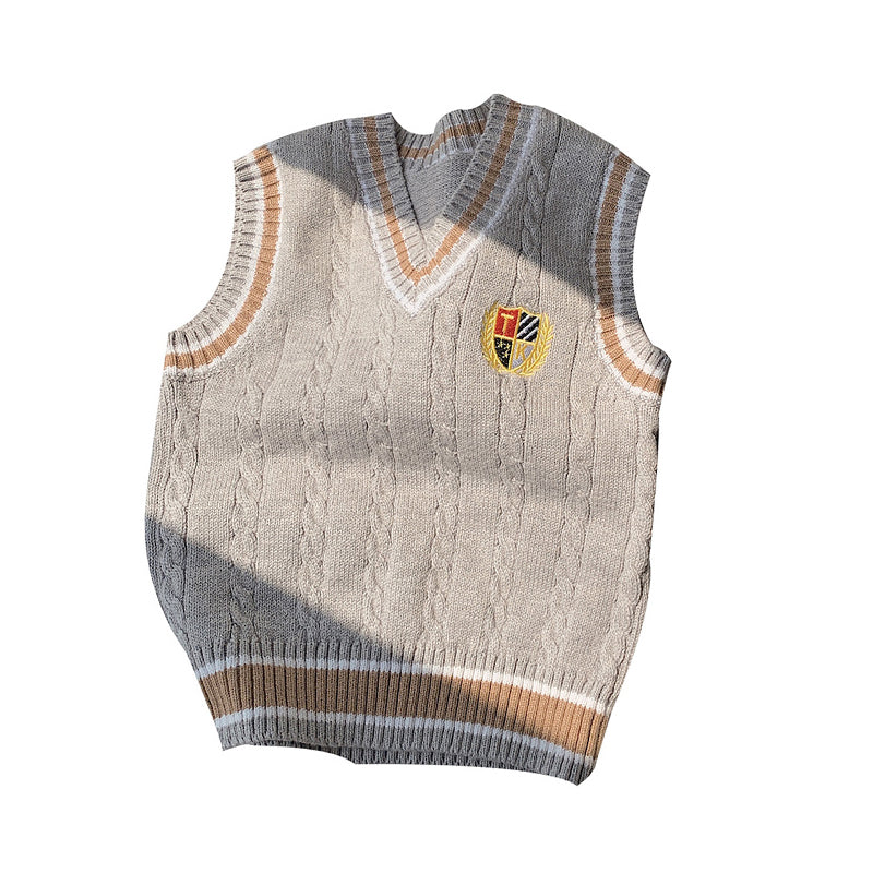 Kid Unisex Color-blocking Vests Waistcoats Wholesale 221214300