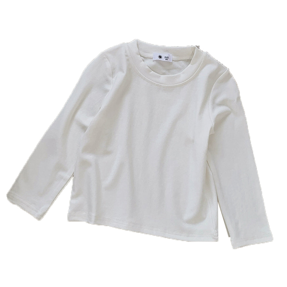 Baby Kid Unisex Solid Color Tops Wholesale 221214328