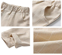 Load image into Gallery viewer, 3 Pieces Set Baby Kid Boys Birthday Solid Color Bow Shirts Checked Vests Waistcoats And Pants Wholesale 22121433
