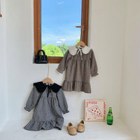 Load image into Gallery viewer, Baby Kid Girls Checked Dresses Wholesale 221214349

