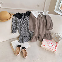 Load image into Gallery viewer, Baby Kid Girls Checked Dresses Wholesale 221214349
