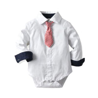 Load image into Gallery viewer, 3 Pieces Set Baby Boys Birthday Party Solid Color Vests Waistcoats Bow Rompers And Pants Wholesale 22121435
