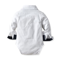 Load image into Gallery viewer, 3 Pieces Set Baby Boys Birthday Party Solid Color Vests Waistcoats Bow Rompers And Pants Wholesale 22121435
