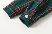 Load image into Gallery viewer, 2 Pieces Set Baby Kid Boys Birthday Party Checked Bow Shirts And Solid Color Jumpsuits Wholesale 221214369
