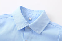 Load image into Gallery viewer, 3 Pieces Set Baby Kid Boys Birthday Party Solid Color Bow Shirts And Checked Vests Waistcoats And Pants Wholesale 221214378
