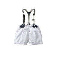 Load image into Gallery viewer, 2 Pieces Set Baby Boys Birthday Solid Color Bow Rompers Wholesale 22121441
