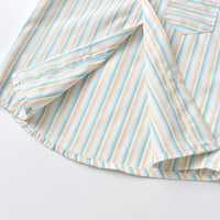 Load image into Gallery viewer, 2 Pieces Set Baby Kid Big Kid Boys Striped Checked Bow Shirts And Pants Wholesale 221214422
