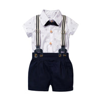 Load image into Gallery viewer, 2 Pieces Set Baby Boys Birthday Animals Cartoon Bow Print Rompers Wholesale 22121450
