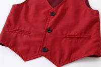 Load image into Gallery viewer, 3 Pieces Set Baby Kid Boys Birthday Party Bow Shirts Solid Color Vests Waistcoats And Pants Wholesale 221214511
