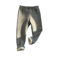 Load image into Gallery viewer, Baby Kid Girls Solid Color Muslin&amp;Ribbed Pants Wholesale 221214547
