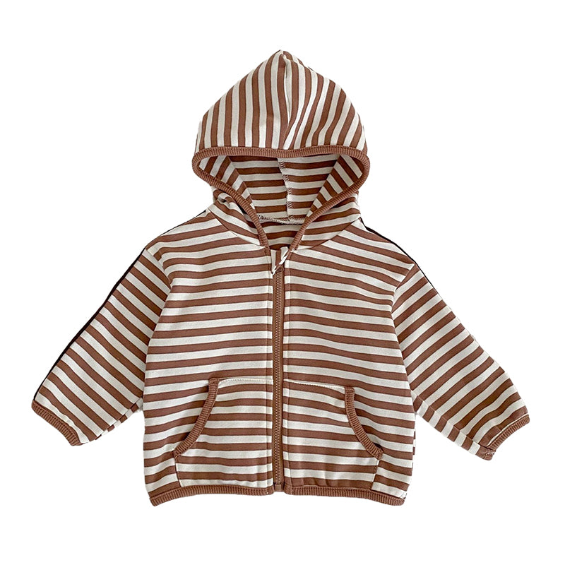 Baby Girls Striped Jackets Outwears Wholesale 221214557