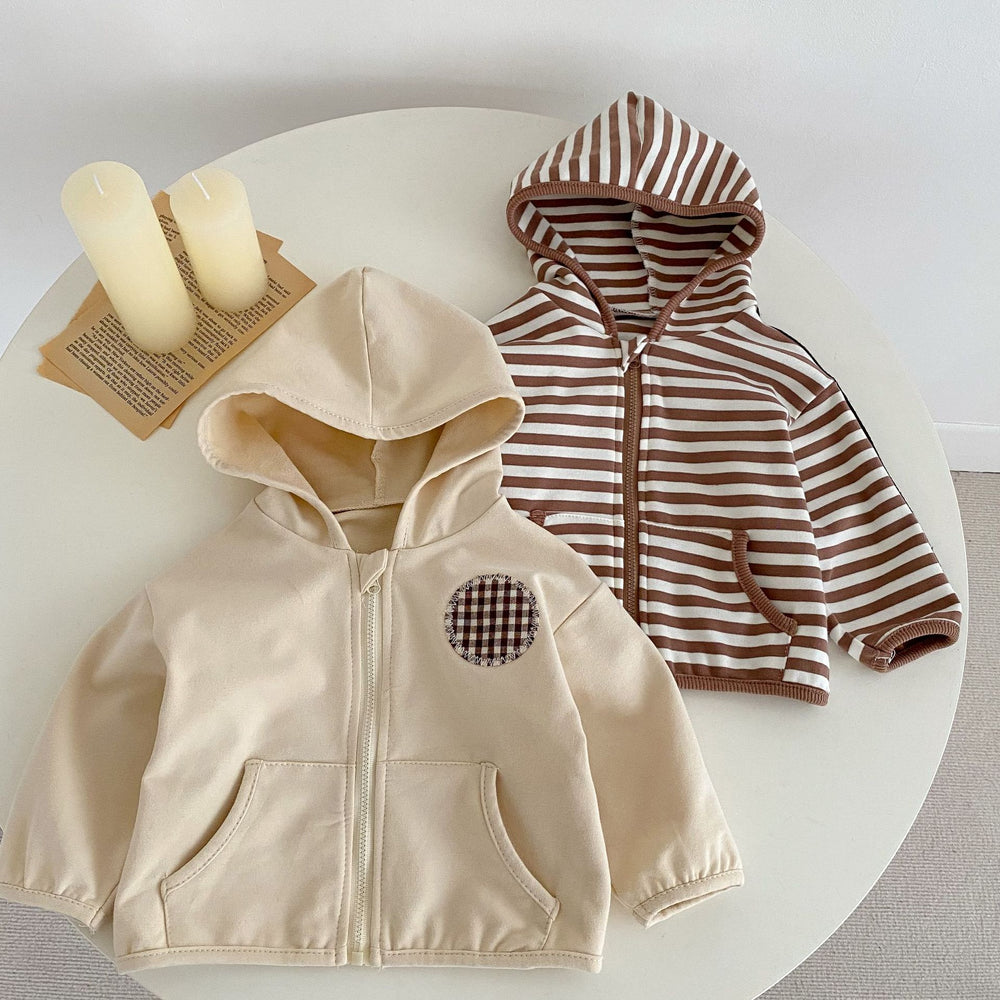 Baby Girls Striped Jackets Outwears Wholesale 221214557