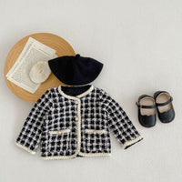 Load image into Gallery viewer, 2 Pieces Set Baby Girls Checked Jackets Outwears And Shorts Wholesale 221214559
