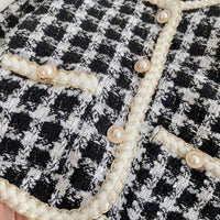 Load image into Gallery viewer, 2 Pieces Set Baby Girls Checked Jackets Outwears And Shorts Wholesale 221214559
