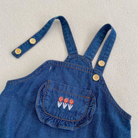 Load image into Gallery viewer, Baby Girls Striped Animals Tops And Embroidered Rompers Wholesale 221214560
