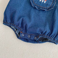 Load image into Gallery viewer, Baby Girls Striped Animals Tops And Embroidered Rompers Wholesale 221214560
