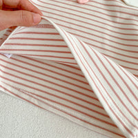 Load image into Gallery viewer, Baby Girls Striped Animals Tops And Embroidered Rompers Wholesale 221214560
