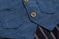 Load image into Gallery viewer, Baby Boys Striped Color-blocking Bow Birthday Party Jumpsuits Wholesale 22121460
