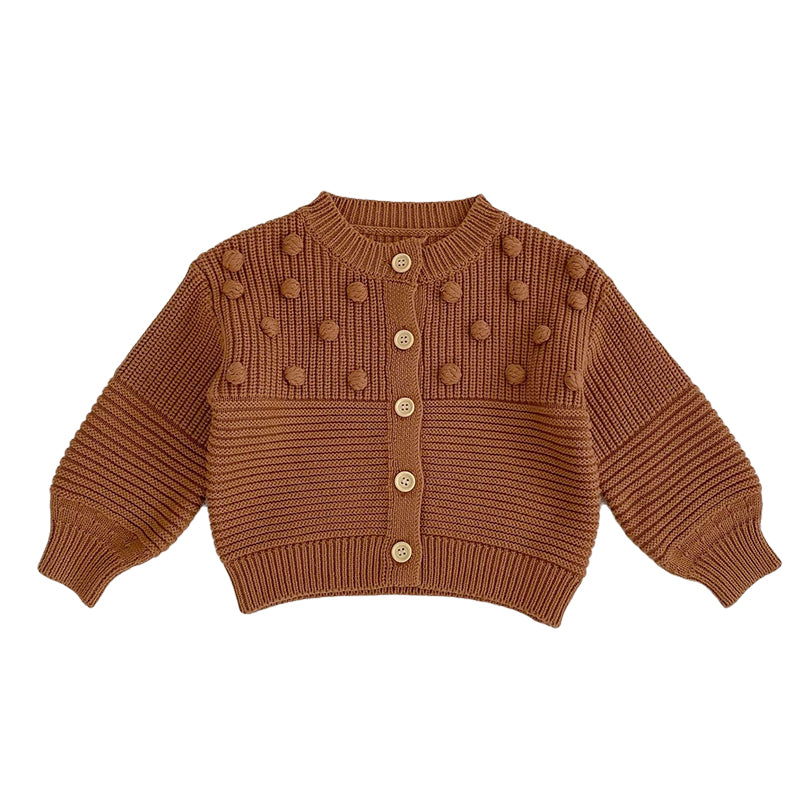 Baby Girls Solid Color Cardigan Wholesale 221214603