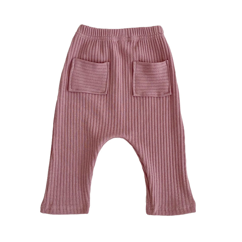 Baby Unisex Solid Color Pants Wholesale 221214616