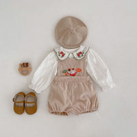 Load image into Gallery viewer, 2 Pieces Set Baby Girls Solid Color Blouses And Cartoon Rompers Wholesale 221214618
