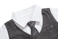 Load image into Gallery viewer, Baby Boys Striped Bow Birthday Party Jumpsuits Wholesale 22121465
