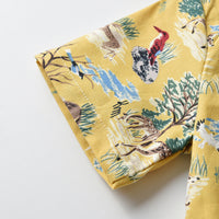 Load image into Gallery viewer, 2 Pieces Set Baby Kid Boys Animals Cartoon Print Shirts And Solid Color Shorts Wholesale 22121469
