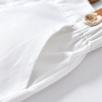 Load image into Gallery viewer, 2 Pieces Set Baby Kid Boys Birthday Checked Bow Shirts And Solid Color Rompers Wholesale 22121476
