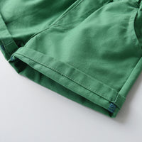 Load image into Gallery viewer, 2 Pieces Set Baby Kid Boys Birthday Party Flower Bow Print Shirts And Solid Color Shorts Wholesale 22121482
