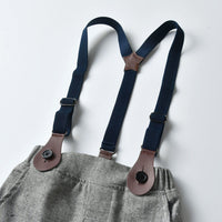 Load image into Gallery viewer, 2 Pieces Set Baby Kid Boys Birthday Bow Shirts And Solid Color Jumpsuits Wholesale 22121483
