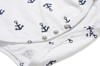 Load image into Gallery viewer, 3 Pieces Set Baby Boys Solid Color Cartoon Bow Print Rompers And Letters Hats Wholesale 22121485
