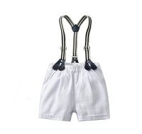 Load image into Gallery viewer, 3 Pieces Set Baby Boys Solid Color Cartoon Bow Print Rompers And Letters Hats Wholesale 22121485
