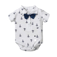 Load image into Gallery viewer, Baby Boys Bow Print Rompers Wholesale 22121489
