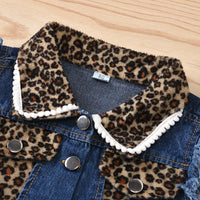 Load image into Gallery viewer, 2 Pieces Set Baby Kid Girls Leopard Vests Waistcoats And Shorts Wholesale 22121499
